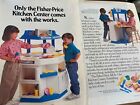 Fisher Price, Kitchen Center, Two Page Vintage Print Ad