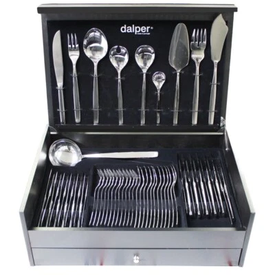 Dalper New York 130-Piece Silverware Flatware Cutlery Stainless Steel 12 Person  - Image 1 of 4
