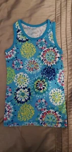 Children's Place Girls Blue With Multicolor Design Tank Top/ M (7/8) - Picture 1 of 7
