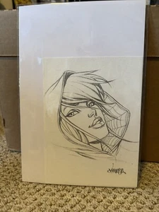Jose Varese Original Pencil Sketch Art Of Spider-Gwen The lab Comics - Picture 1 of 2