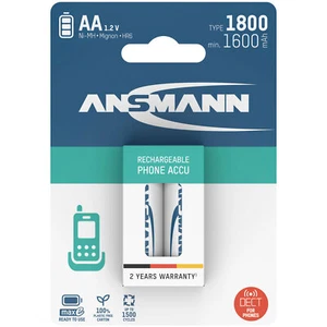Ansmann 1312-0038 AA Rechargeable NiMH 1600mAh Low Self-Discharge Battery - Picture 1 of 5