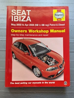 Seat Ibiza (Petrol & Diesel) 2002-2008 Haynes Workshop Manual - Image 1 of 4