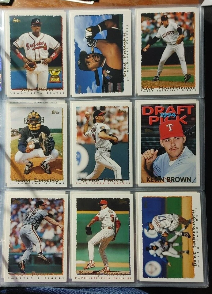 1995 Topps base cards 251-500 Pick from drop down list - Image 1 of 3