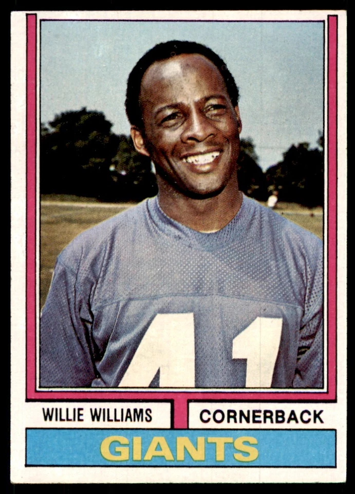 1974 Topps Willie Williams Football Cards #284 - Image 1 of 2