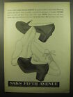 1950 Saks Fifth Avenue Shoes: Oxford and Stepin Advertisement