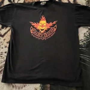 Krusty Trucks Black Shirt Mens Size L Simpsons Skateboard VTG Klown Groening SK8 - Picture 1 of 3