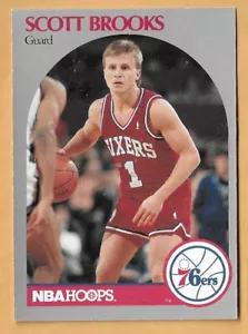 SCOTT BROOKS PHILADELPHIA 76ERS #226 CERCHI NBA 1990-91 - Foto 1 di 2