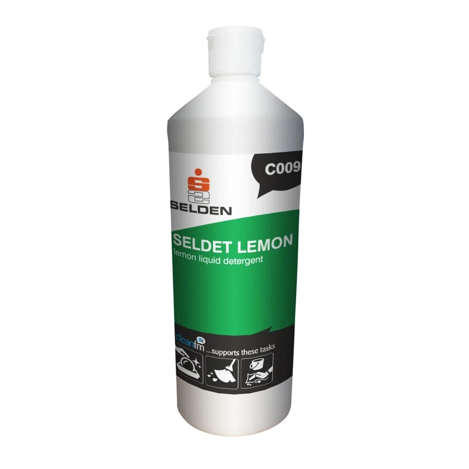 SELDÉN C009 Seldet Lemon Liquid Detergent – 1 Litre Bottle