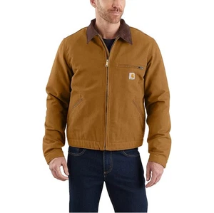 Carhartt Men's Large Detroit Jacket Relaxed Fit Blanket Lined Workwear Coat - Picture 1 of 2