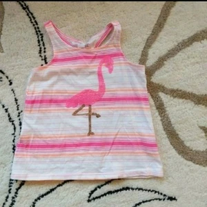 GAP Factory Pink Flamingo Striped Racerback Tank Top XS - Picture 1 of 2