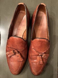 Allen Edmonds Vestido Borlas Mocasín Cuero Marrón Zapatos Hombres Talla 9.5 B - Imagen 1 de 2