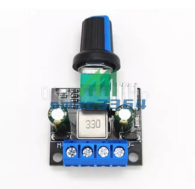 NEW 3.5A DC12V/24V PWM Motor Speed Controller LED Dimmer B10K Potentiometer Knob - Bild 1 von 4