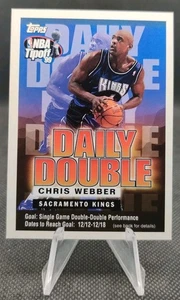 1999-00 Topps Tipoff Daily Double Chris Webber Sacramento Kings Basketball Card - Picture 1 of 2