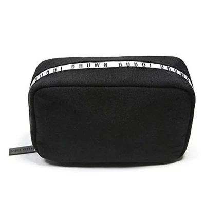 Bolso de Cosméticos Bobbi Marrón Negro Logo Estuche de Maquillaje Nuevo Foto 1 de 4