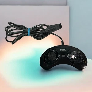Sega Genesis 6 Button Controller MK-1653 Authentic OEM, Tested Working - Picture 1 of 11