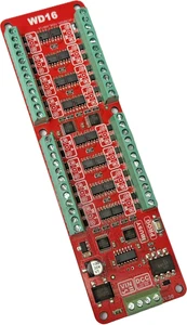 WD16  DCC Weichendecoder H0/N/TT/Z Digital Decoder Magnetartikeldecoder 16-Fach! - Bild 1 von 4