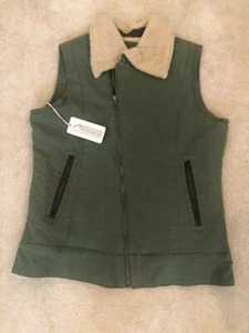 NEU! Mountain Khakis Damen Ranch Lammfell Weste Oliv Large - Bild 1 von 6
