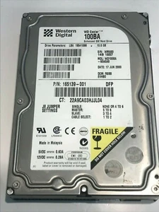 WESTERN DIGITAL CAVIAR 100BA 10GB IDE HARD DRIVE WD100BA-60AGA0 RSBBEVHBO aa5fc1 - Picture 1 of 2