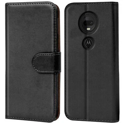 Etui Coque Pour Motorola Moto G7 Plus Téléphone Portable Pliage Housse Clapet - Photo 1/4