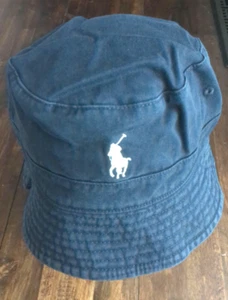 POLO RALPH LAUREN BLUE BUCKET HAT L/XL - Picture 1 of 7