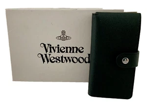 Vivienne Westwood iPhone XS, X Book Case flip Genuine Leather wallet new in box - Zdjęcie 1 z 24