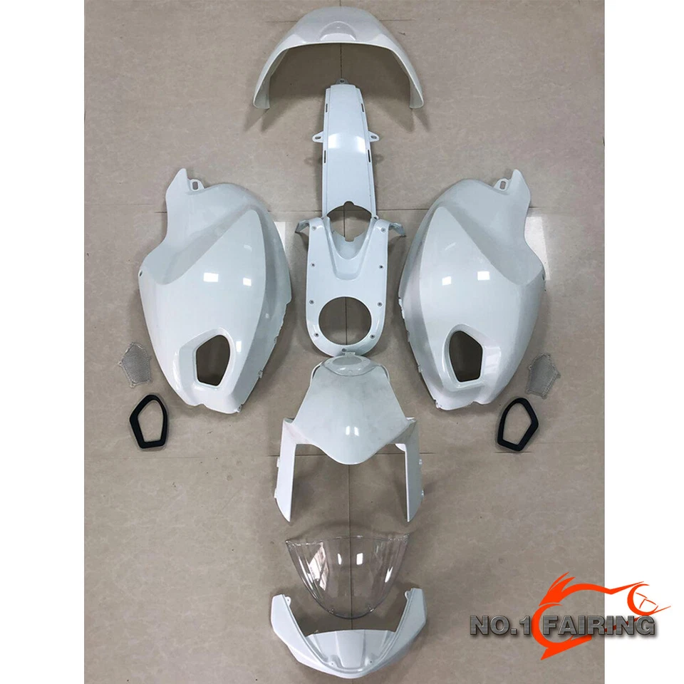 ABS Pre-Drilled Bodywork Fairing For Ducati Monster 696 796 1100 S EVO Unpainted - Image 1 of 4
