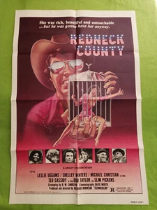 Locandina film originale "Redneck County" un foglio 1988 (41x27) - Foto 1 di 6