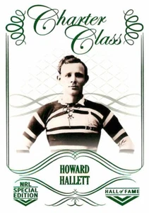 2018 SOUTH SYDNEY RABBITOHS NRL Card HOWARD HALLETT Glory Charter Class - Picture 1 of 2