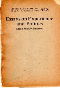 POLITICS BOOK (19XX) "ESSAYS ON EXPERIENCE and Politics" (Ralph Waldo Emerson* - Picture 1 of 1