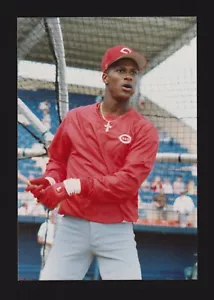 1989 Eric Davis CINCINNATI REDS UNSIGNED 4 x 5-7/8 ORIGINAL SNAPSHOT PHOTO #2 - Picture 1 of 1