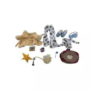 Set vestito bambola vintage Bratz Meygan pigiama accappatoio scarpe accessori - Foto 1 di 11