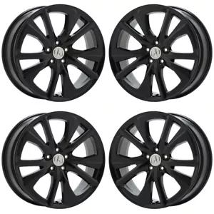 20" Acura RDX Gloss Black wheels rims Factory OEM set 71870 - Picture 1 of 8