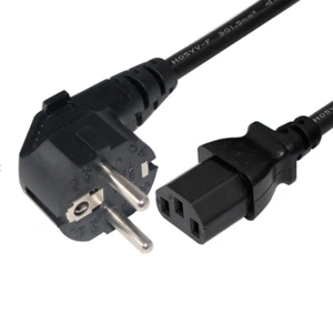 LOT 10x IEC Kettle Leads Power Cable 2 Pin EU Plug PC Monitor C13 Cord 2M MIXED - Picture 1 of 2