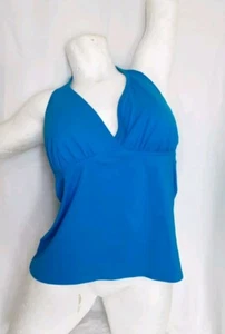 Land's End Tankini Swimsuit Top Women's Size 12 - K3 - Picture 1 of 4