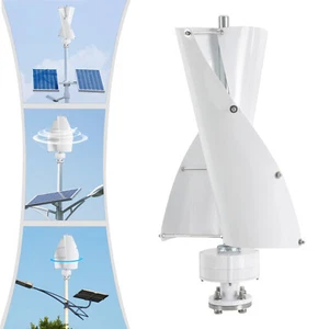 NE-500W 12V Windkraftanlage Windgenerator Vertikal Turbine Windrad m/ Controller - Bild 1 von 21