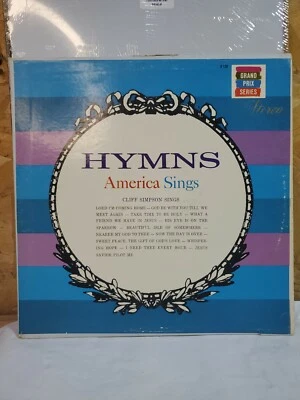 Hymns America Sings Cliff Simpson Sings LP Grand Prix Series K 129 Vinyl  - Image 1 of 4