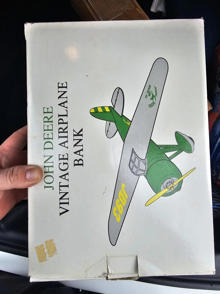 1/16 JOHN DEERE LOCKHEED VEGA 5B AIRPLANE BANK NIB free shipping   - Image 1 of 1