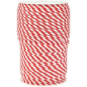 Paspel Paspelband Zierband Borte Bordüre rot-weiß gestreift 12 mm Streifen - Bild 1 von 2