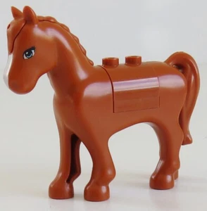 LEGO - Animal / Tierra: Caballo / Caballo, naranja oscuro # 93083c01pb01 - Imagen 1 de 1