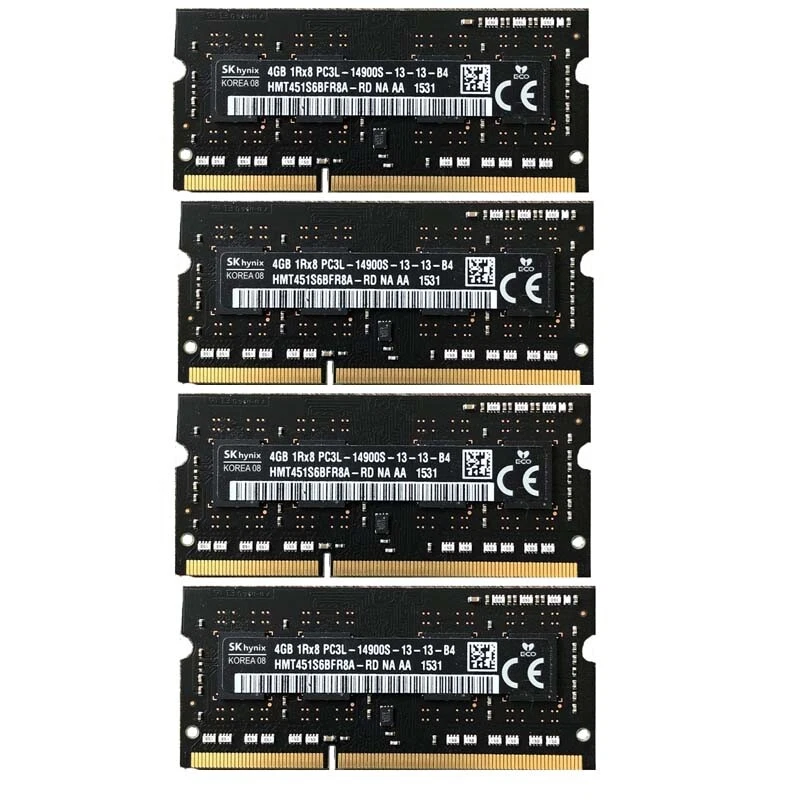 SK hynix 4GB 1Rx8 PC3L 14900 DDR3L 1866Mhz 240pin 1.35V SODIMM Memory RAM - Image 1 of 1