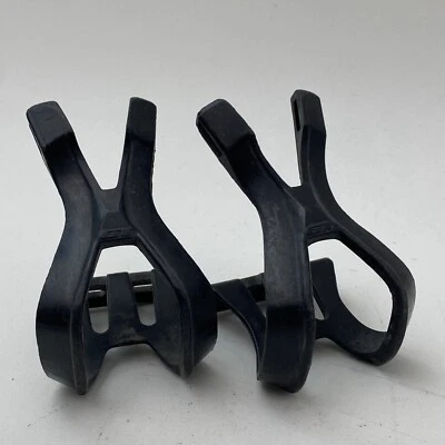 Pinzas de pedal GT MTB vintage años 90 punteras un par plástico negro A12 Foto 1 de 4