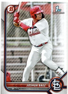 Joshua Báez St. Louis Cardinals 2022 Bowman Prospects primera tarjeta de arquero - Imagen 1 de 3