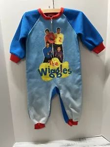 Vtg. The Wiggles Color block Fleece Pajamas 2003 Touring Size 2T *RARE* - Picture 1 of 12