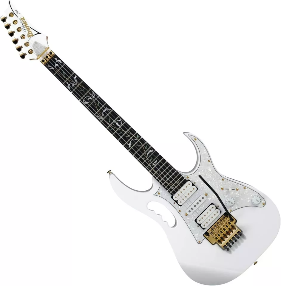 IIbanez JEM7VPWH Steve Vai Signature 6str Electric Guitar w/Bag - White - Image 1 of 1