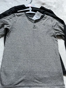 BNWT TU Boys Age 8 Years Grey Multi Triple Pack of Long Sleeved T-shirts - Picture 1 of 10