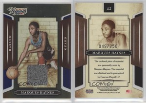 2008 Donruss Americana Sports Legends Mirror Blue Materials Marques Haynes HOF
