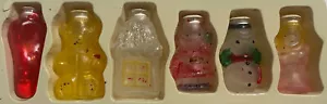 Set of 6 Multi Color Mini Light Bulb Covers ~ Old Fashion Christmas ~NIB - Picture 1 of 10