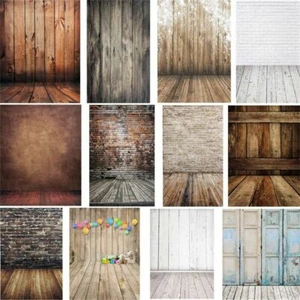 Fashion Photography Backdrops Photo Vinyl Wood Background Studio Props Deco US - Picture 1 of 86