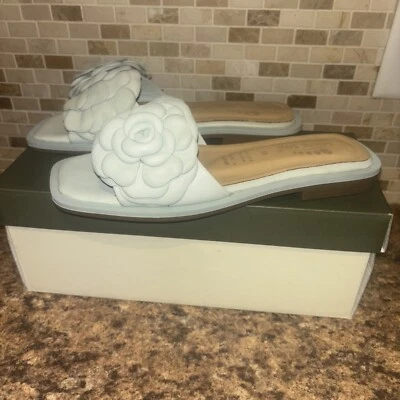 Spring Step Women’s Domonique Fashion Flat Sandals - Size 7.5-8 Mint Green - Image 1 of 4