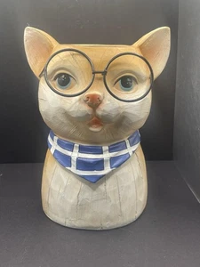 Maceta de animales para gatos con gafas - Imagen 1 de 4